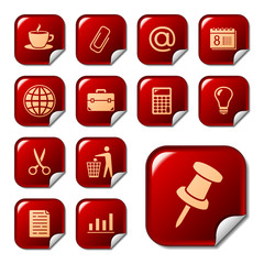 Web icons, buttons. Sticker series 2