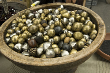 perles métalliques