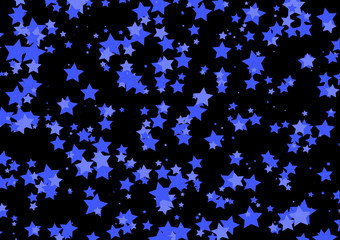 Stars on dark background