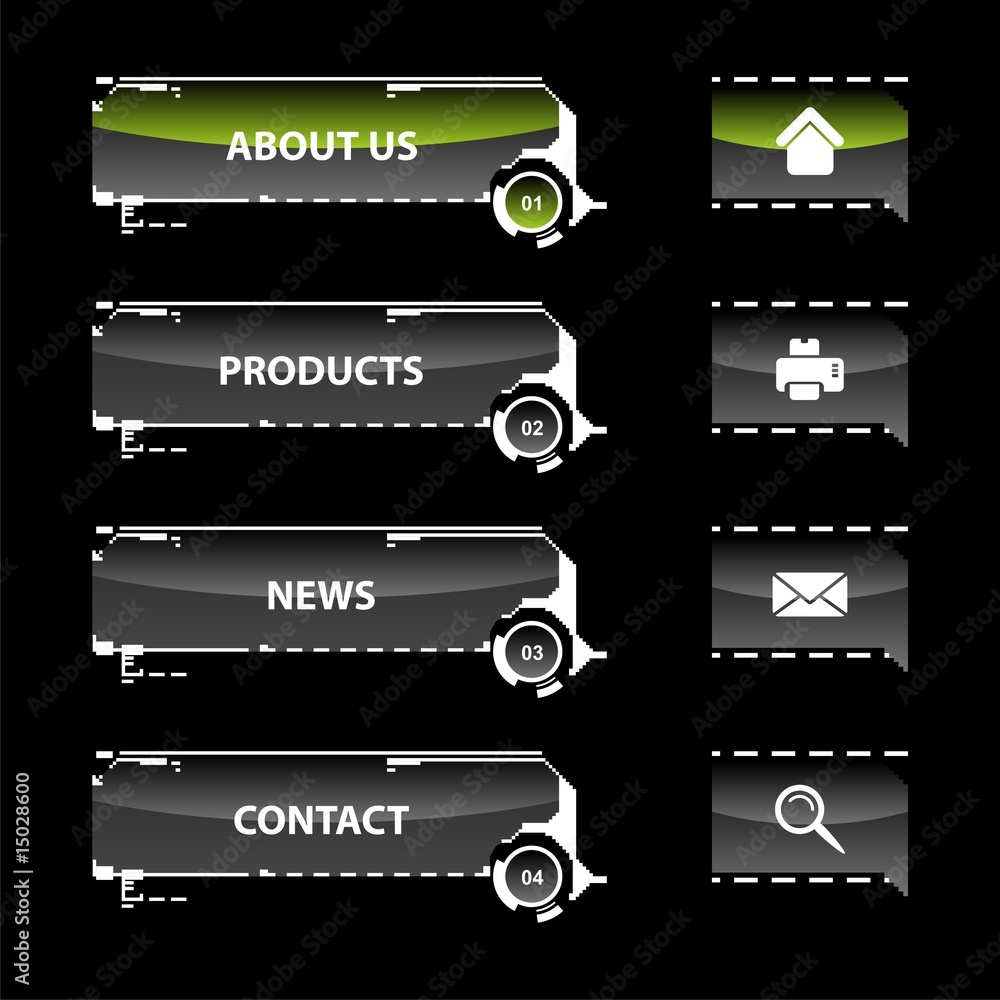 Poster web navigation templates