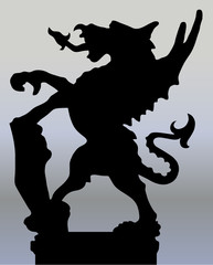 City of London dragon silhouette