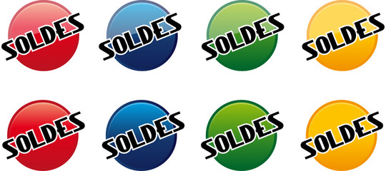 Pastilles, vignettes de soldes