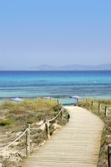 Formentera island near Ibiza in Mediterranean