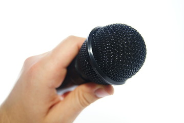 Microphone in hand