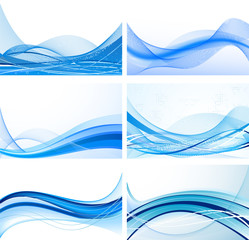 Set of abstract backgrounds vector