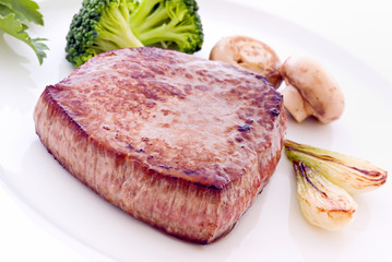 Steak mit Gemüse