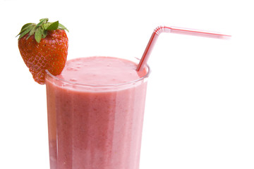 delicious strawberry milkshake