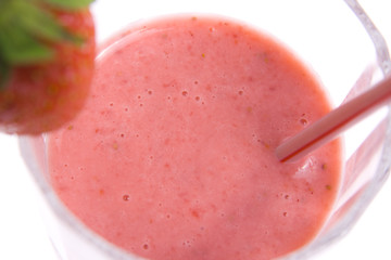 delicious strawberry milkshake