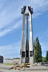 Fototapeta pomnik stoczniowców w gdańsku obraz