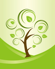 Abstract Swirly Tree