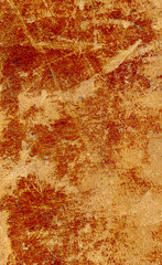Scratchy Aged Red Leather Surface