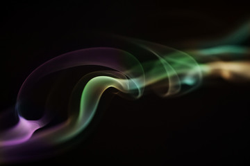Colorful smoke