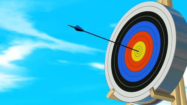arrow hitting gold