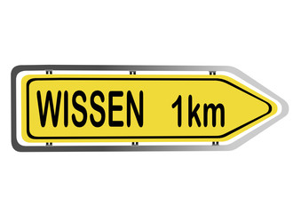 Schild als Wegweiser