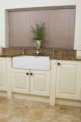 Modern kitchen sink area