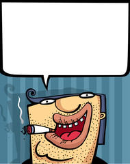 The interesting man's person similar to the gangster