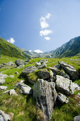 Landscape in Fagaras mountains, Romania