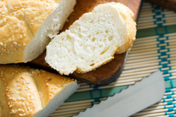 Bread slices in the kitchen