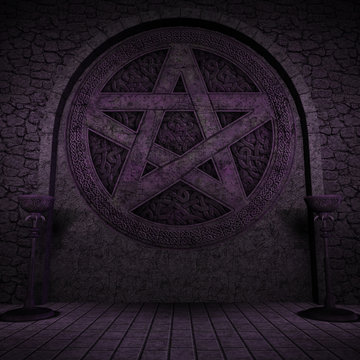 Indoor Pentagram Background