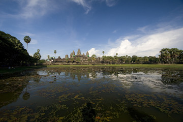 Angkor Wat Temple before sunset, Siem Reap, Cambodia.