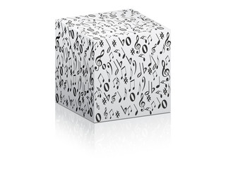 musical box vector illustration