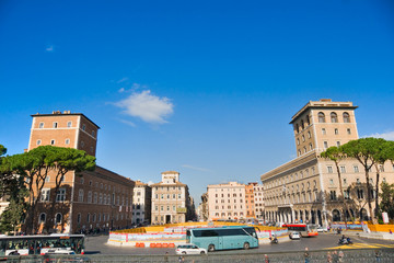 Piazza Venezia, Rome, Italy.