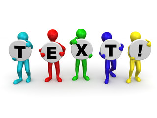 five men with space for text