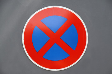 Fototapeta premium Totales Halteverbot