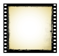 old film frame in grunge style