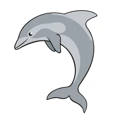 Raamstickers dolfijn © jokatoons