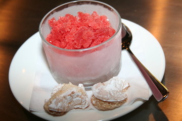 Sorbet dessert