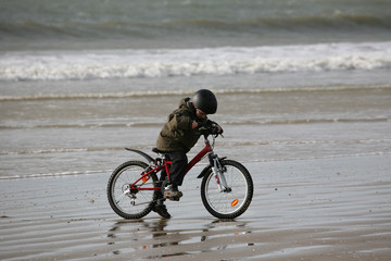 Vélo sur la plage