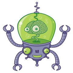 Robot BrainBot avec cerveau