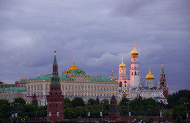 Obraz premium Moscow Kremlin on the sunset
