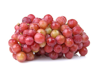 Red Grape Bunch With Water Drops