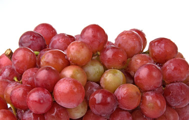 Red Grape Bunch Close Up