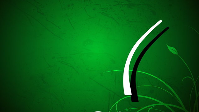 Green animated motion background