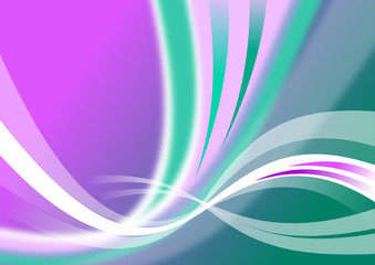 Wellen Design in Farbe