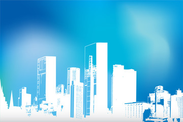 abstract city sky