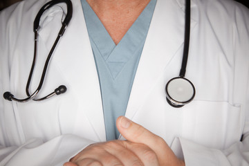 Male Doctor Abstract Hand Gesture