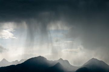 Rain over the mountains - 15093879