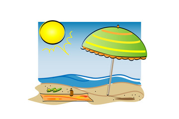 In spiaggia per abbronzarsi