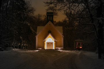 winterliche Abendstimmung