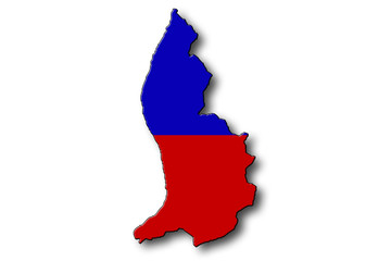 Landkarte Liechtenstein