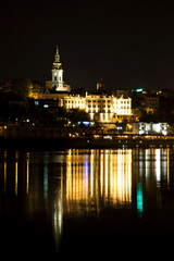 Fototapeta na wymiar Nocny portret Belgrade