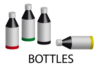 Bottles 3d