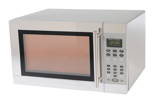 Microwave. Clipping path