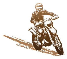 Cercles muraux Moto moto de saleté