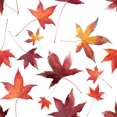 Seamless Dead leaves pattern