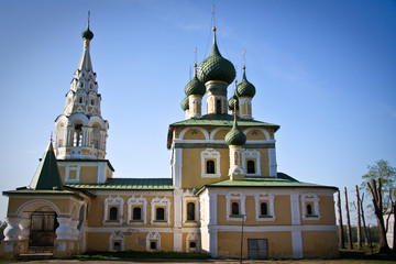 Fototapeta na wymiar Church in Uglich, Yaroslavl region, Russia